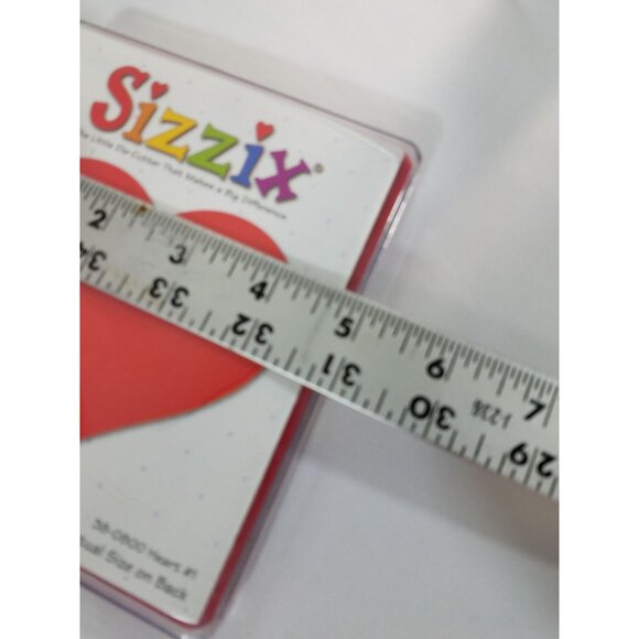 Sizzix Lot of 2 Red Die Cutter Heart #1 38-0800 Oval #2 38-0815 Provo Craft 4" - Picture 13 of 16